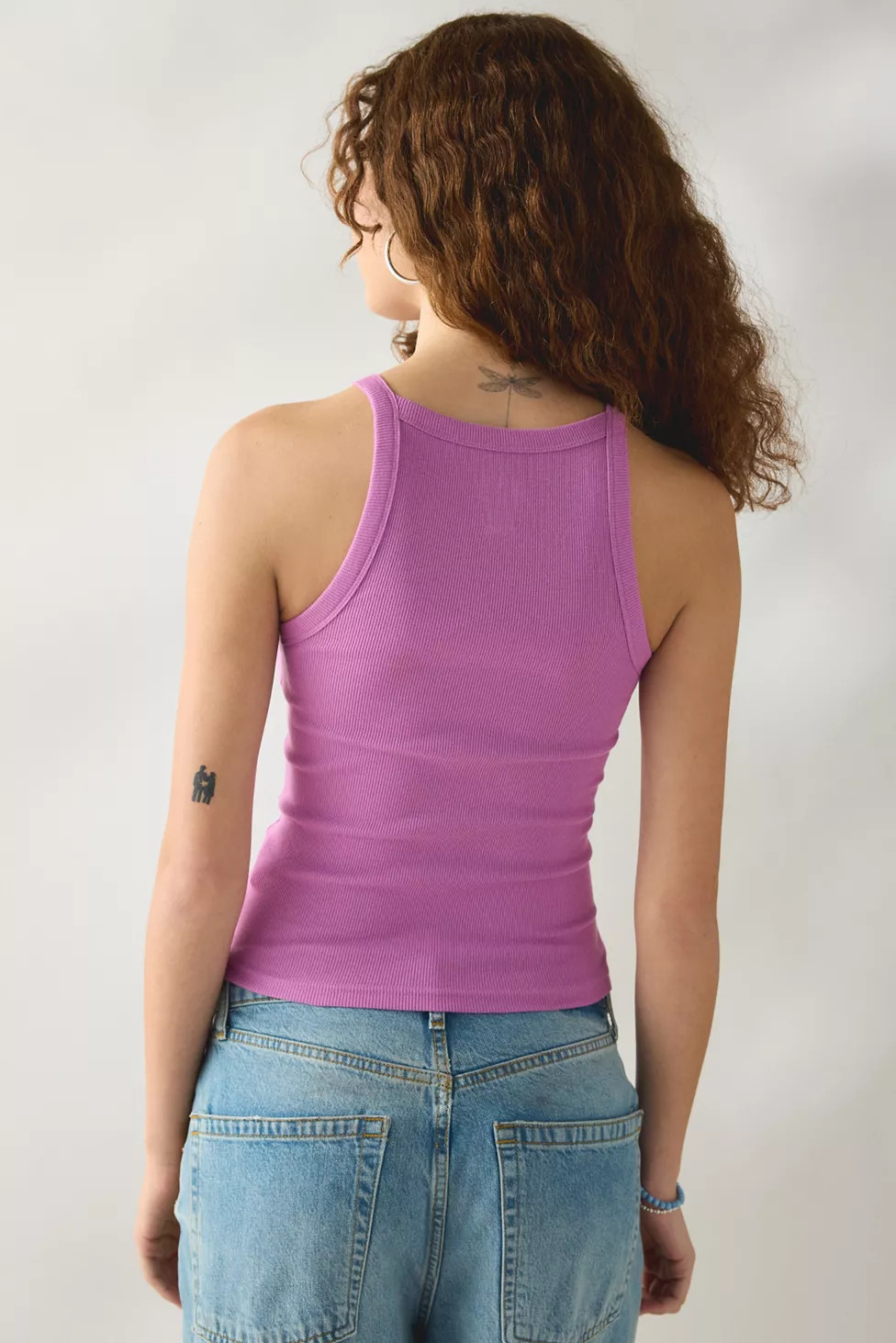 BDG Off-Duty Ribbed Round Neck Tank Top | Urban Outfitters (US and RoW)