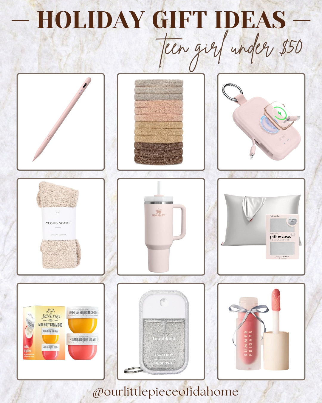 Holiday Gift Ideas for Teen Girls under $50
Cute, practical picks she’ll love. Cozy socks, beauty must-haves, skincare favorites, tech accessories, and budget-friendly stocking stuffers.
Perfect for quick gifting and easy to add to your holiday list.
 

#LTKHoliday #LTKGiftGuide #LTKBeauty