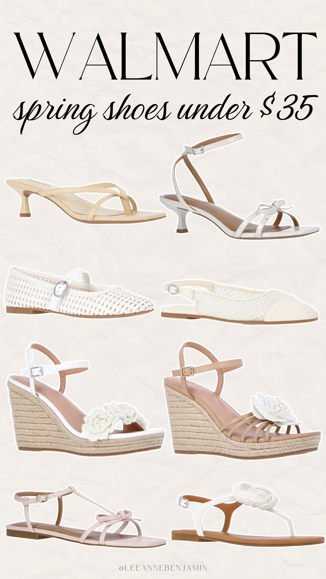 New Walmart spring shoes! Under $35!

#LTKSeasonal #LTKgrwm