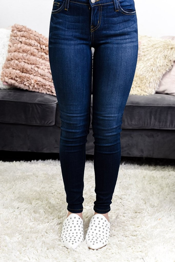 Casual Commute Dark Denim Jeans - K687DN | Tee for the Soul