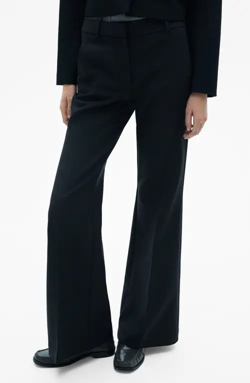 MANGO Flare Pants in Black at Nordstrom, Size 6 | Nordstrom