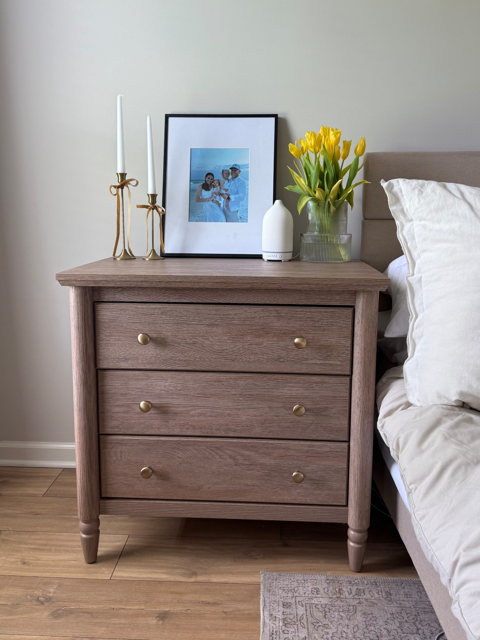 This nightstand from Walmart is too good ✨ changed the knobs for a more elevated look! Such a great PB look alike 

#LTKHome #LTKStyleTip