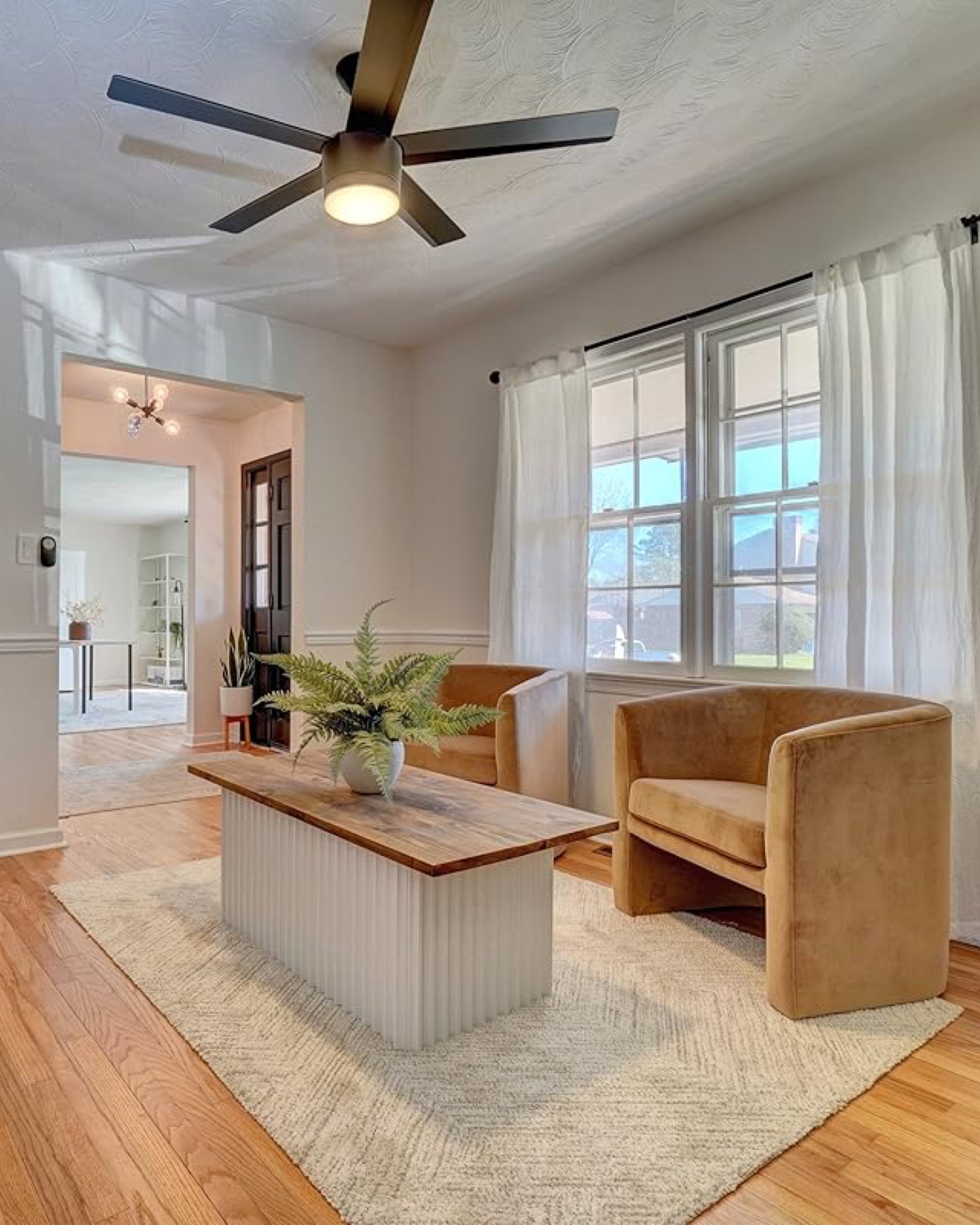 The sitting room with one of my favorite rugs of all time! So chic! 🏡

All similar products linked here for you 

#amazon #homedecor #chair #carpet #table #nordstrom #wayfair 

#LTKSeasonal #LTKxNSale #LTKHome
