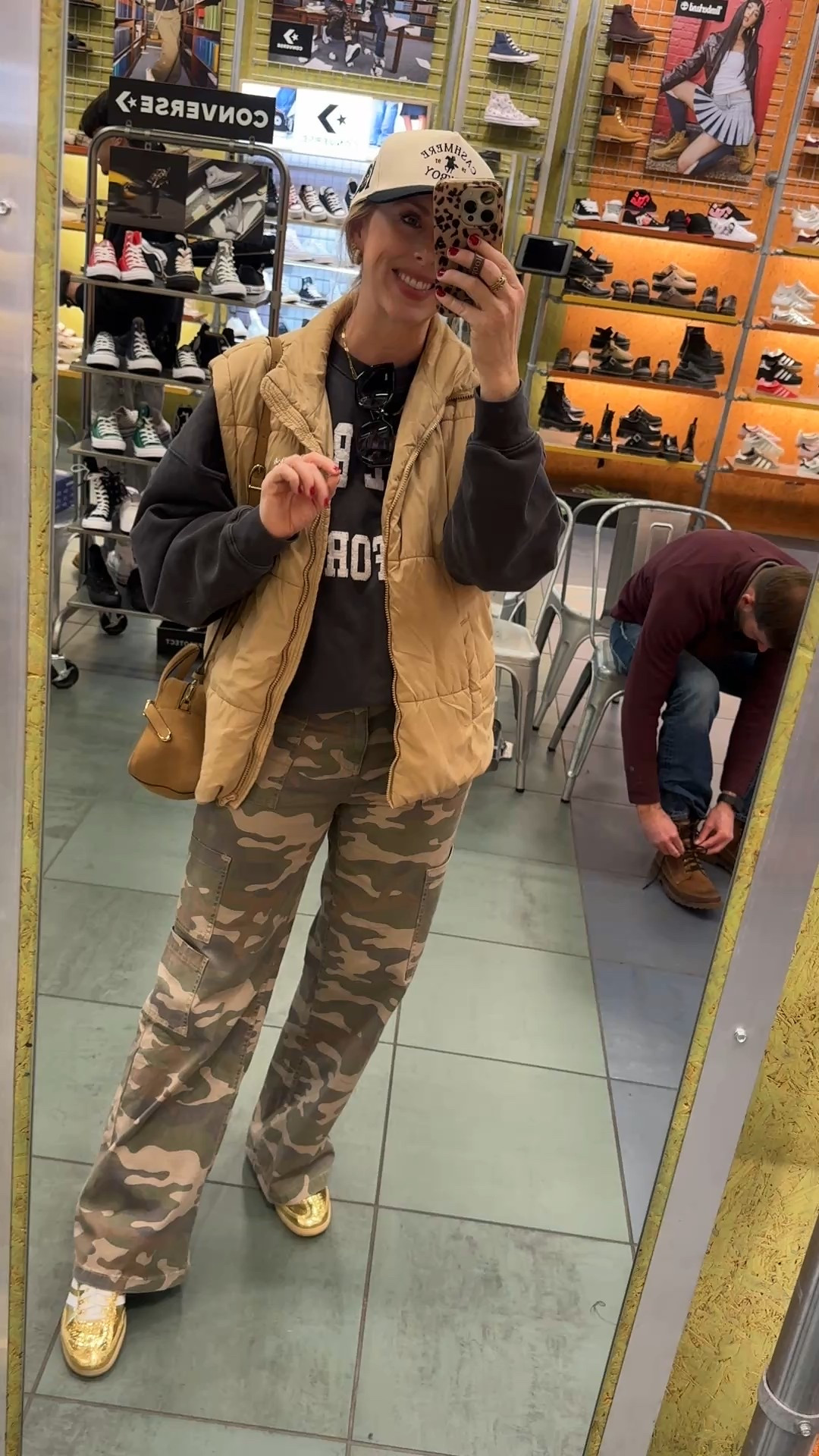 Outfit I wore shopping! Amazon vest + hat, Walmart pants, adidas shoes, Madewell bag 

#LTKootd #LTKFindsUnder50 #LTKmomlife