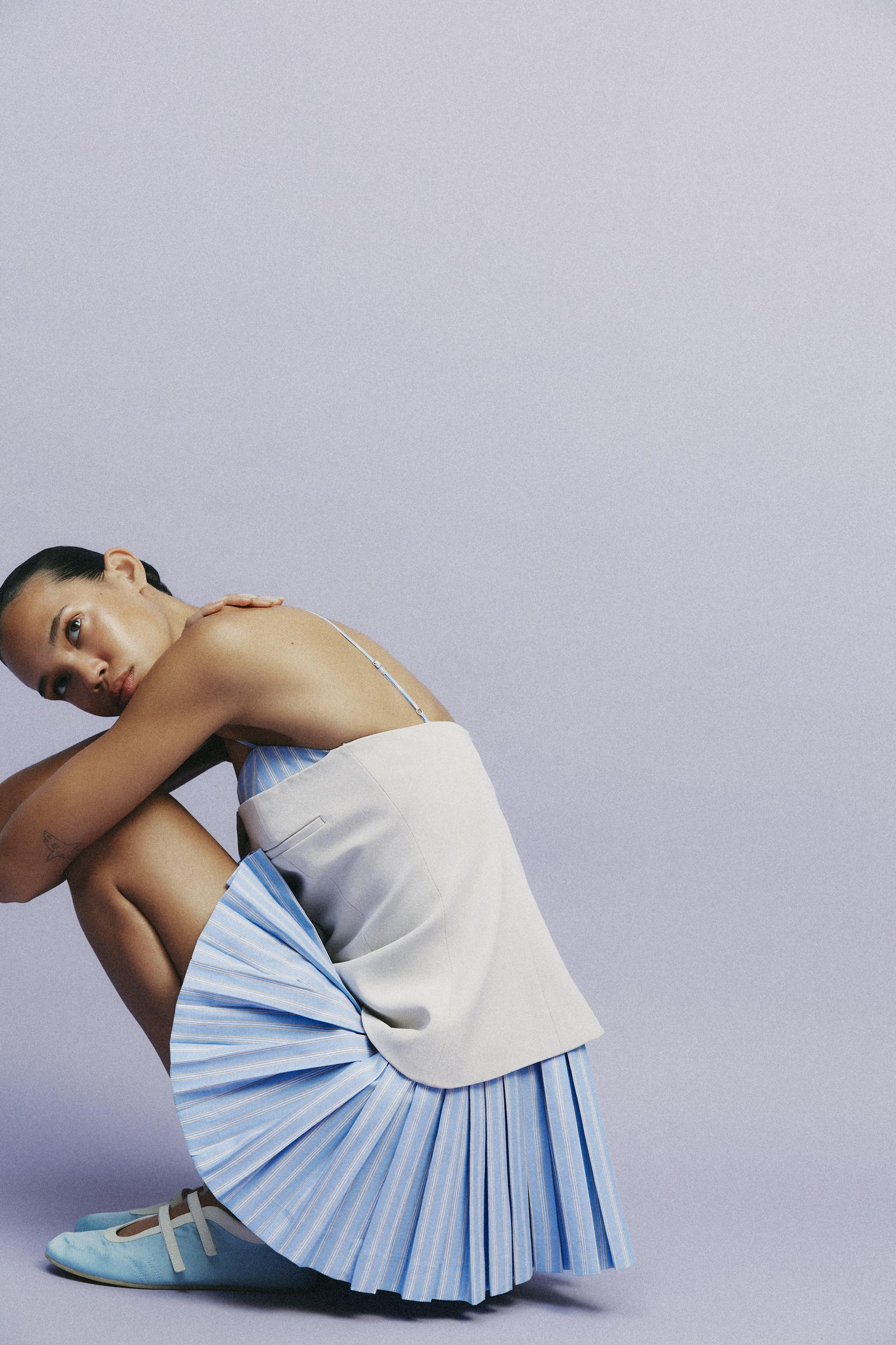 COMBINATION SHORT POPLIN DRESS | Zara IT