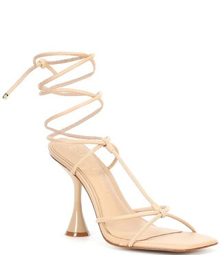 Bardi Leather Strappy Ankle Wrap Sandals | Dillard's