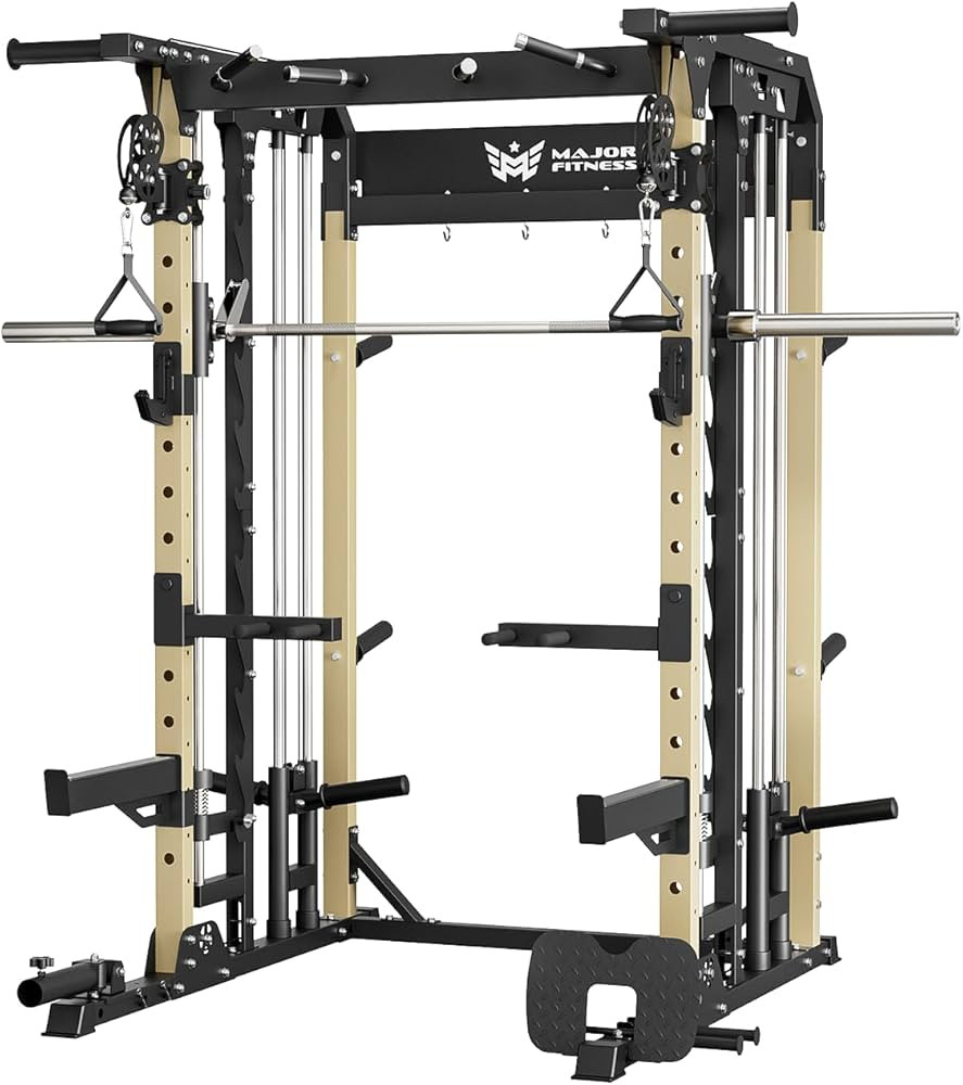B52 Machine Home Gym with Power Rack, Cable Crossover, Dual Pulley System, Landmine, and Multi-Gr... | Amazon (US)