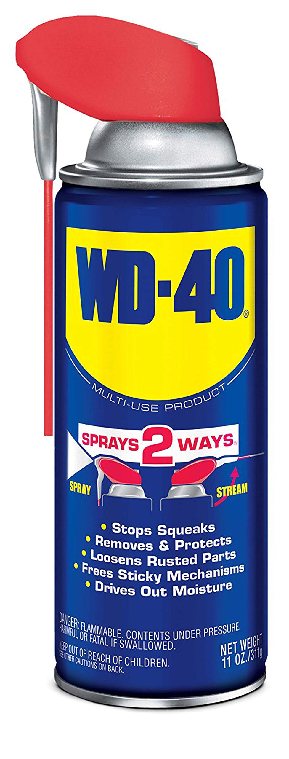 WD-40 Multi-Use Product with Smart Straw Sprays 2 Ways, 11 OZ | Amazon (US)