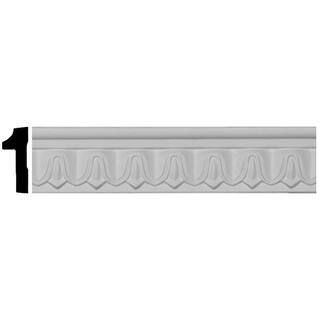 Ekena Millwork 5/8 in. x 1-3/4 in. x 94-1/2 in. Polyurethane Lanarkshire Panel Moulding PML01X00L... | The Home Depot