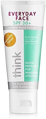 Thinksport Everyday Face SPF 30 Mineral Sunscreen – Safe, Natural Facial Sun Cream for All Skin... | Amazon (US)