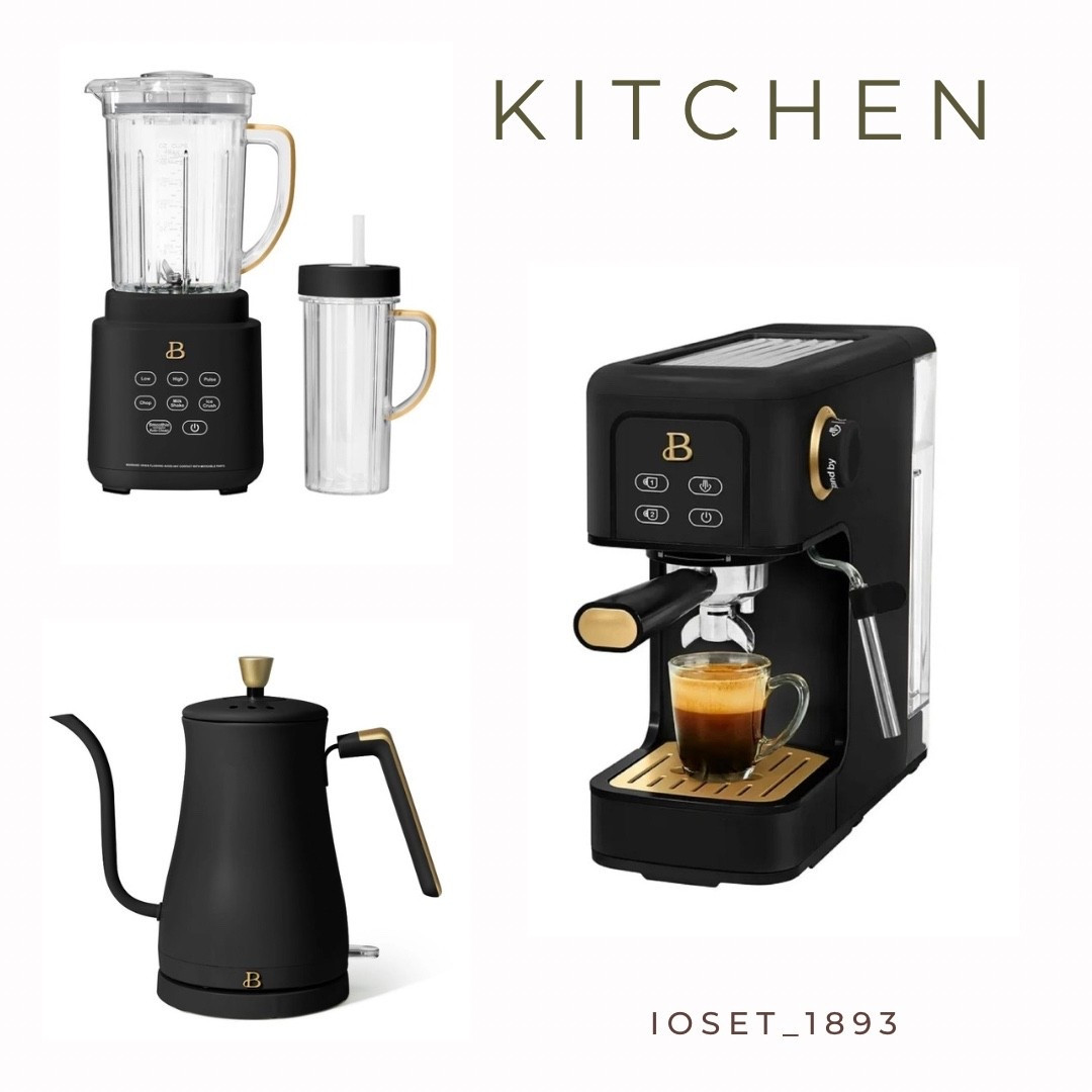 Affordable Kitchen Favorites 
- coffee machine
- kitchen blender
- kettle 

#LTKHome