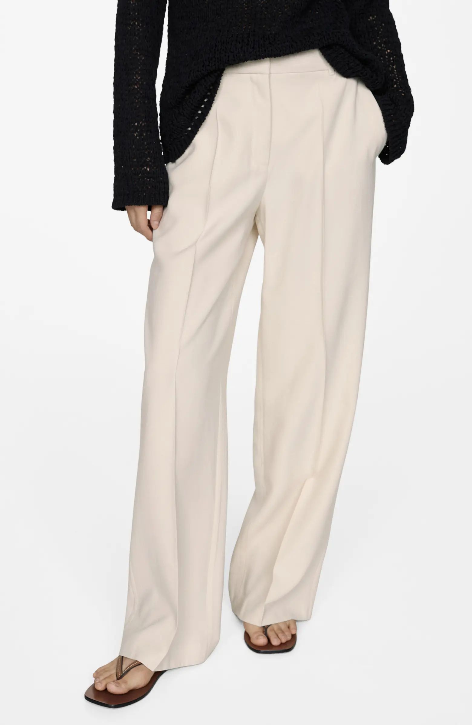 Creased Wide Leg Pants | Nordstrom