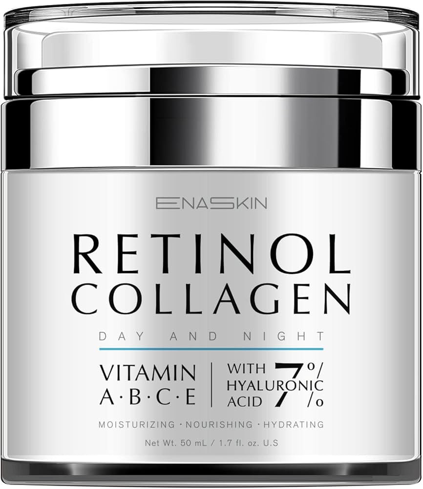 Retinol Collagen Cream for Wrinkles: Face Moisturizer Anti Aging Day and Night Cream for Women an... | Amazon (US)