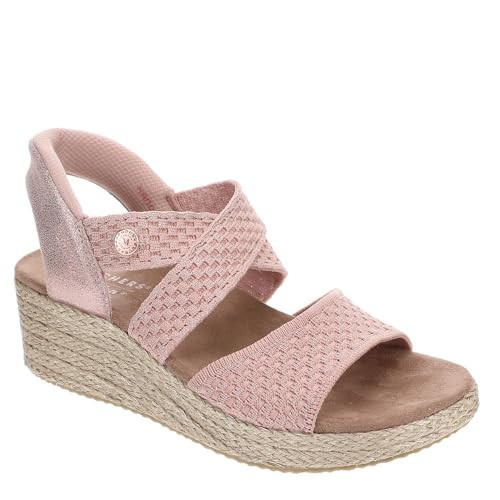 Skechers Women's Martha Stewart's BEVERLEE LUX - STRIKING BEAUTY Hands Free Slip-Ins, Shimmer Knit, Rose, 11M | Amazon (US)