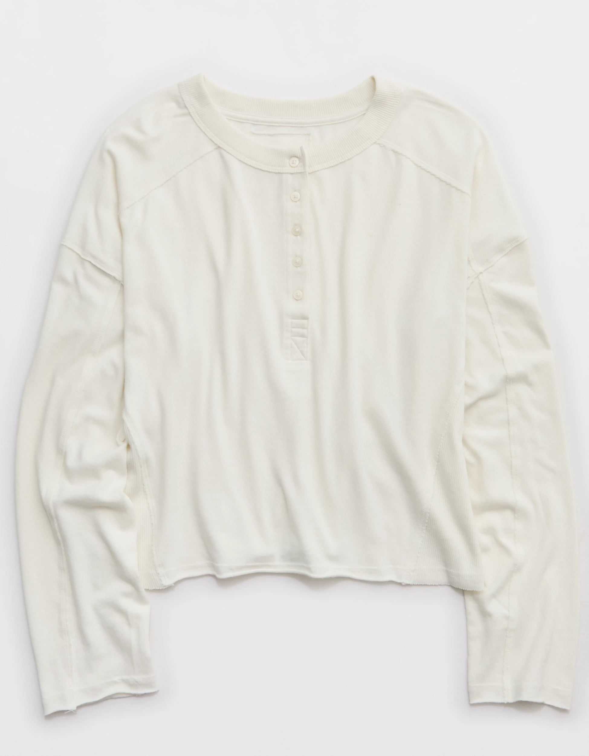 Aerie Happy Snit Henley T-Shirt | American Eagle Outfitters (US & CA)