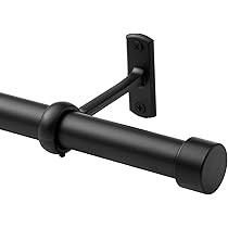 Amazon Basics 1" Curtain Rod 36 - 72", Black | Amazon (US)
