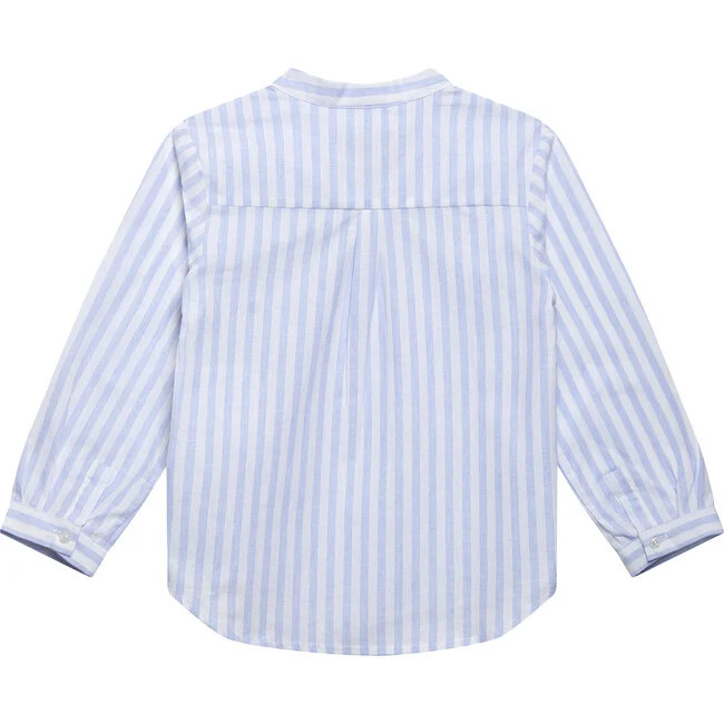 Oscar Shirt, Pale Blue Stripe | Maisonette