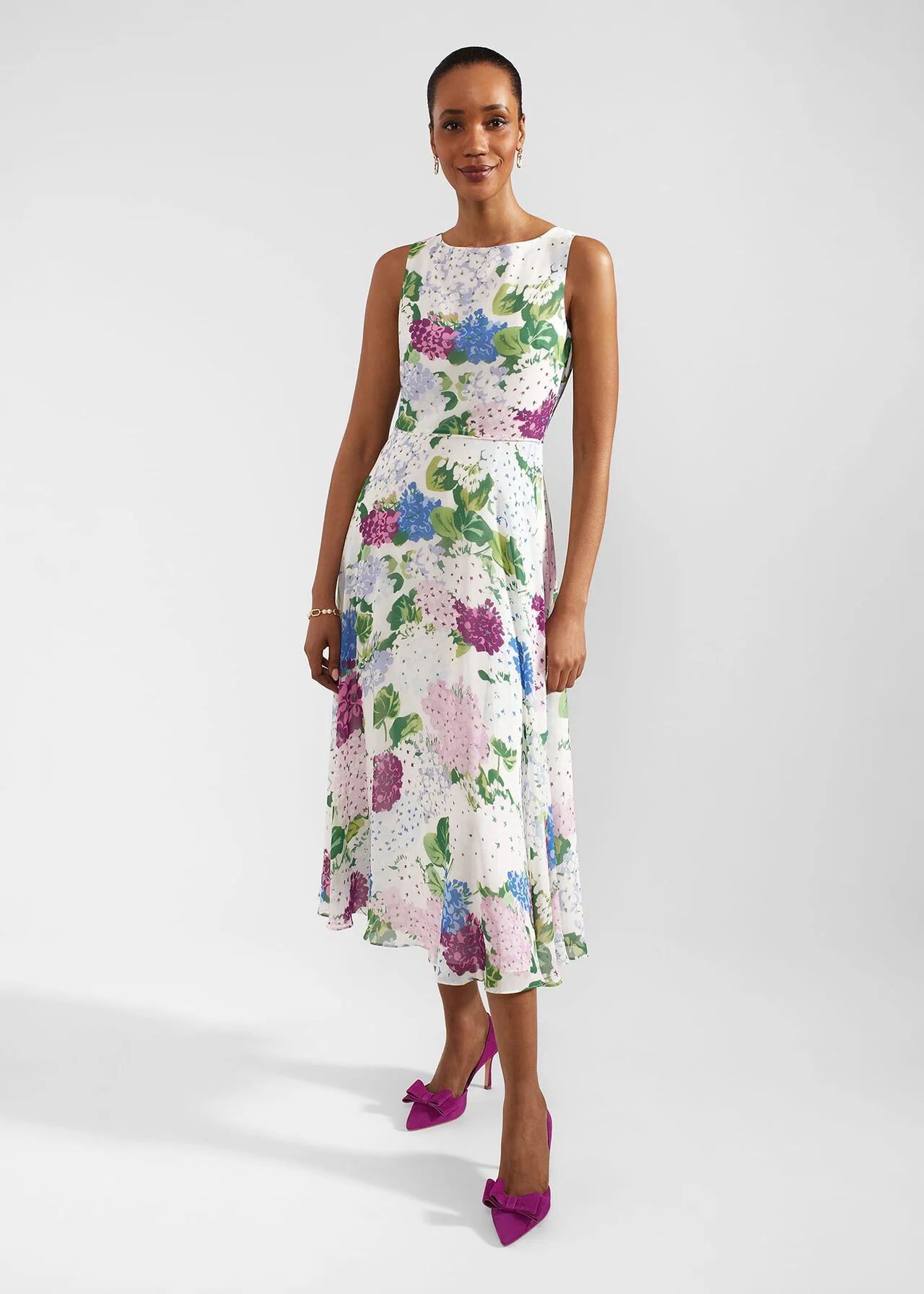 Petite Carly Floral Dress | Hobbs UK | | Hobbs