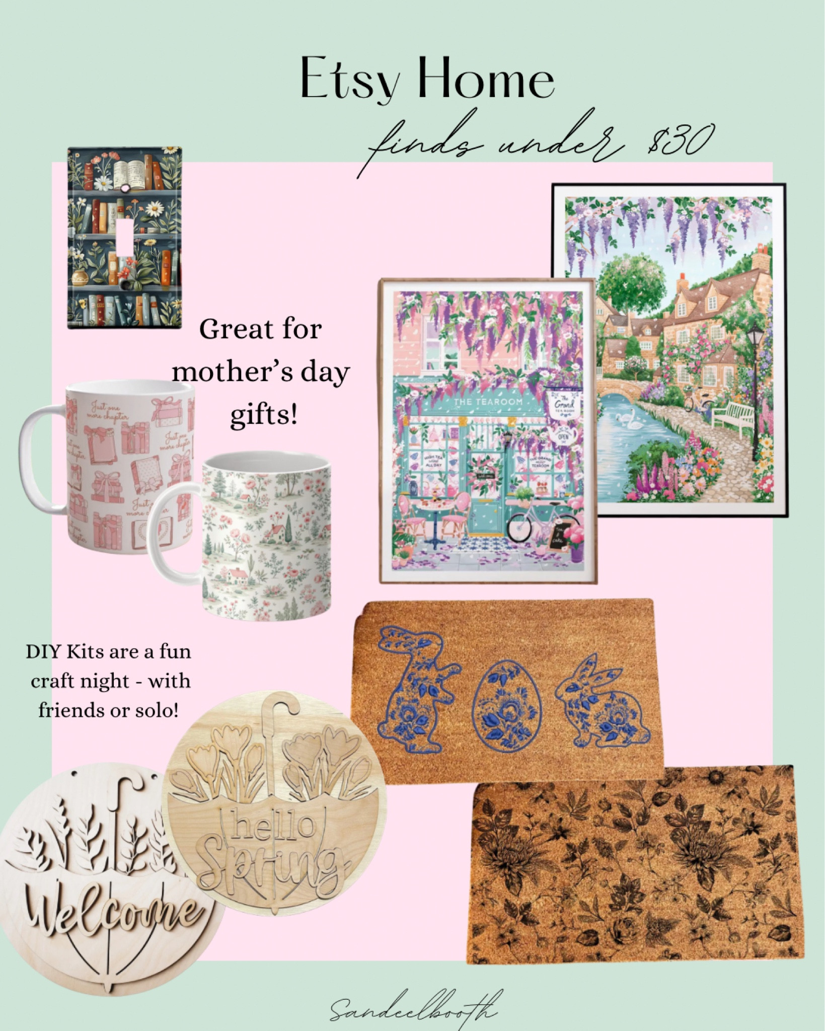 Etsy Spring home decor pieces under $30! Great for Easter, Mother’s Day gifts & more. 🩷💜

#LTKSaleAlert #LTKSeasonal #LTKHome