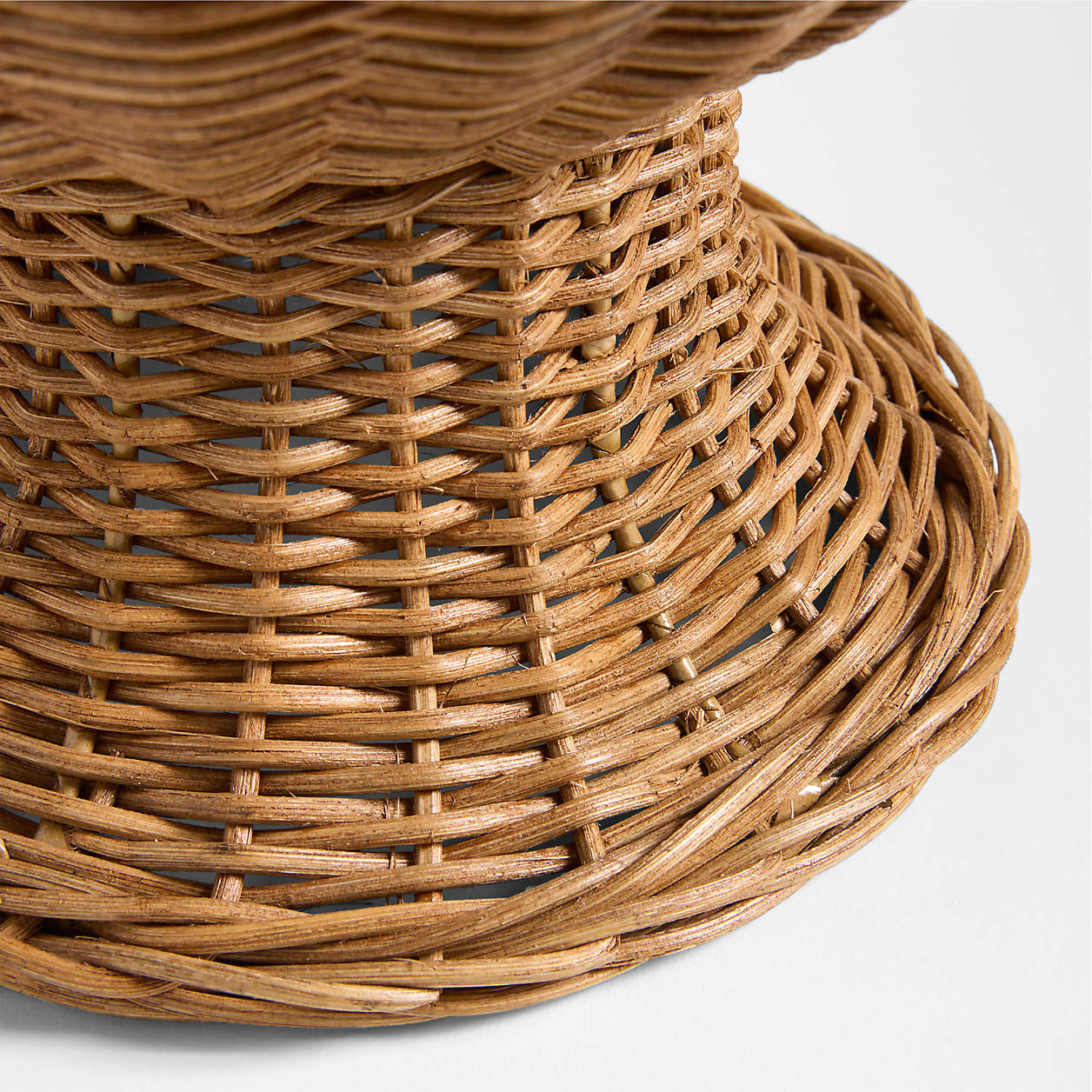 Alford Tall Brown Woven Rattan Vase 19" + Reviews | Crate & Barrel | Crate & Barrel