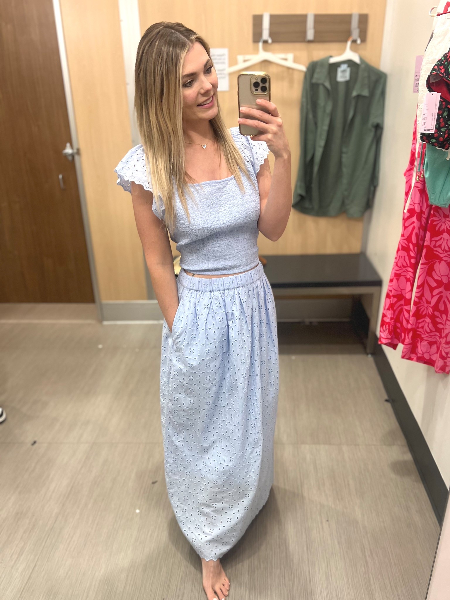 25% off Target Spring Garden Party 
Gorgeous two piece eyelet summer outfit 
Maxis skirt flutter sleeve smocked square neck top

#LTKFindsUnder50 #LTKStyleTip #LTKSpringSale