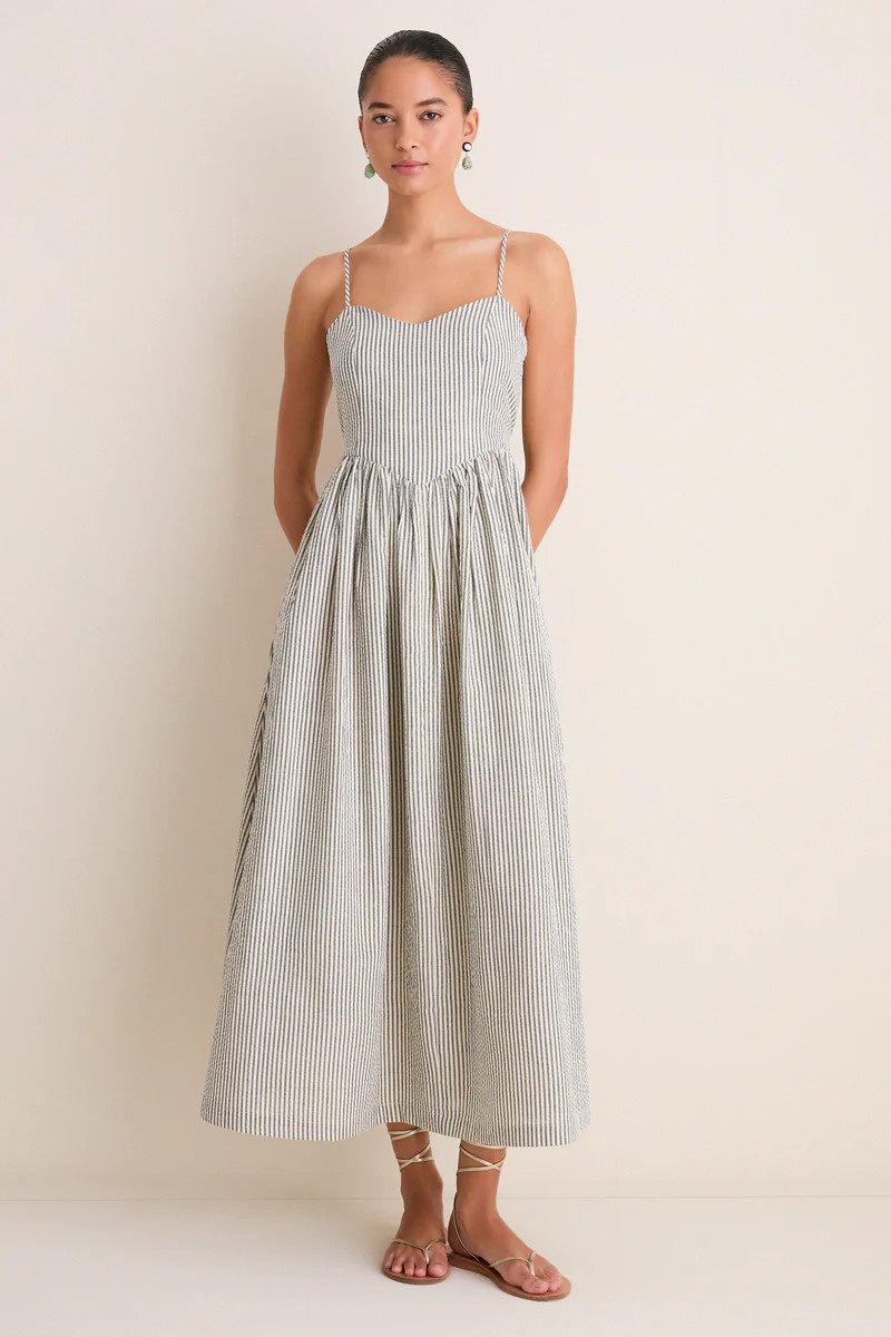 Newburyport Stripe Cotton Day Dress | Tuckernuck (US)