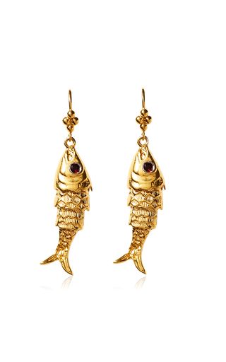 Koi 18K Gold-Plated Garnet Earrings | Moda Operandi (Global)