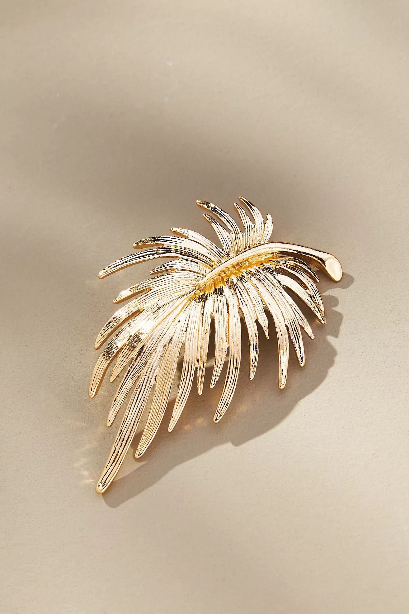 The Restored Vintage Collection: Feathered Leaf Brooch | Anthropologie (US)