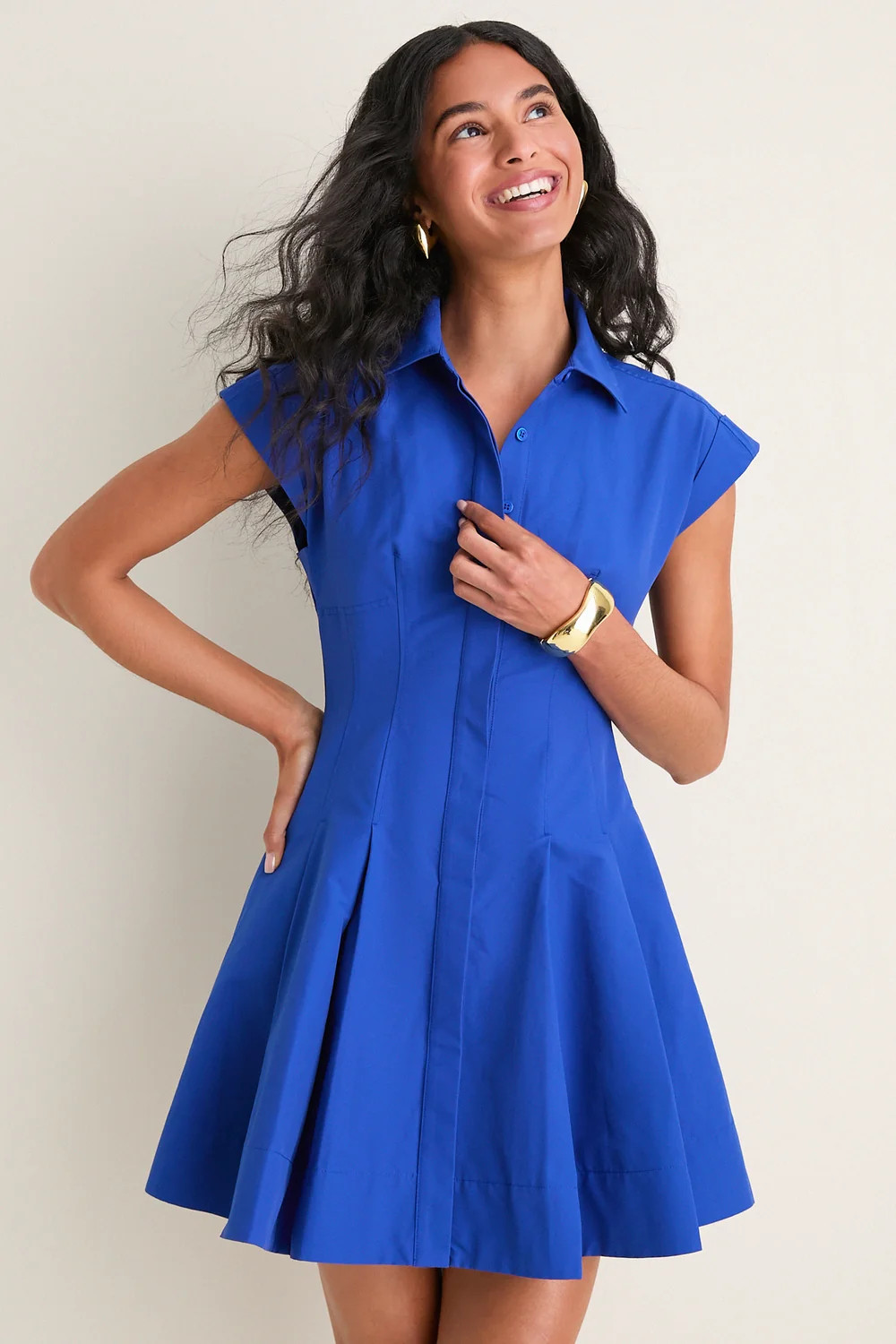 Blueberry Clemmie Cotton Mini Dress | Tuckernuck (US)