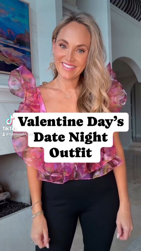 Valentine’s Day outfits super cute. This top is size small I have a discount code for you. JESSB15
Spanx discount code: JESSXSPANX 
WEARING MEDIUM 

#LTKfindsunder100 #LTKVideo #LTKover40