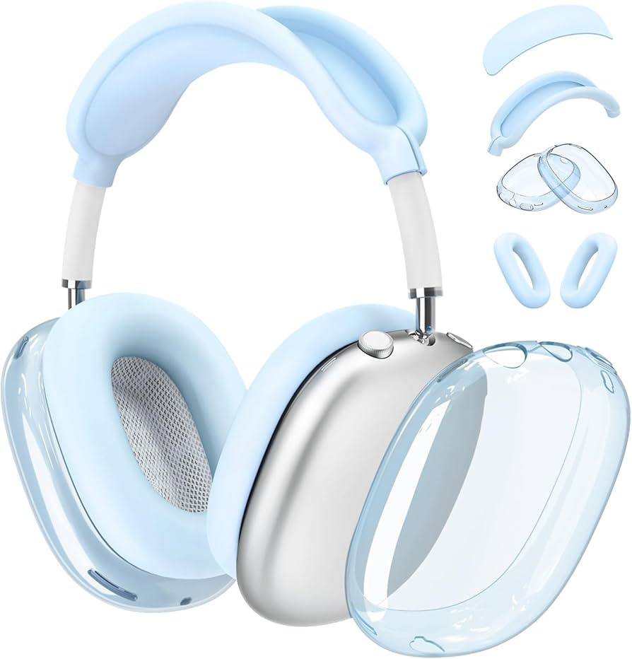4 in 1 Set Case for AirPods Max Headphones, Anti-Scratch Sweat-Proof Ear Pad Covers/Ear Cups Cove... | Amazon (US)