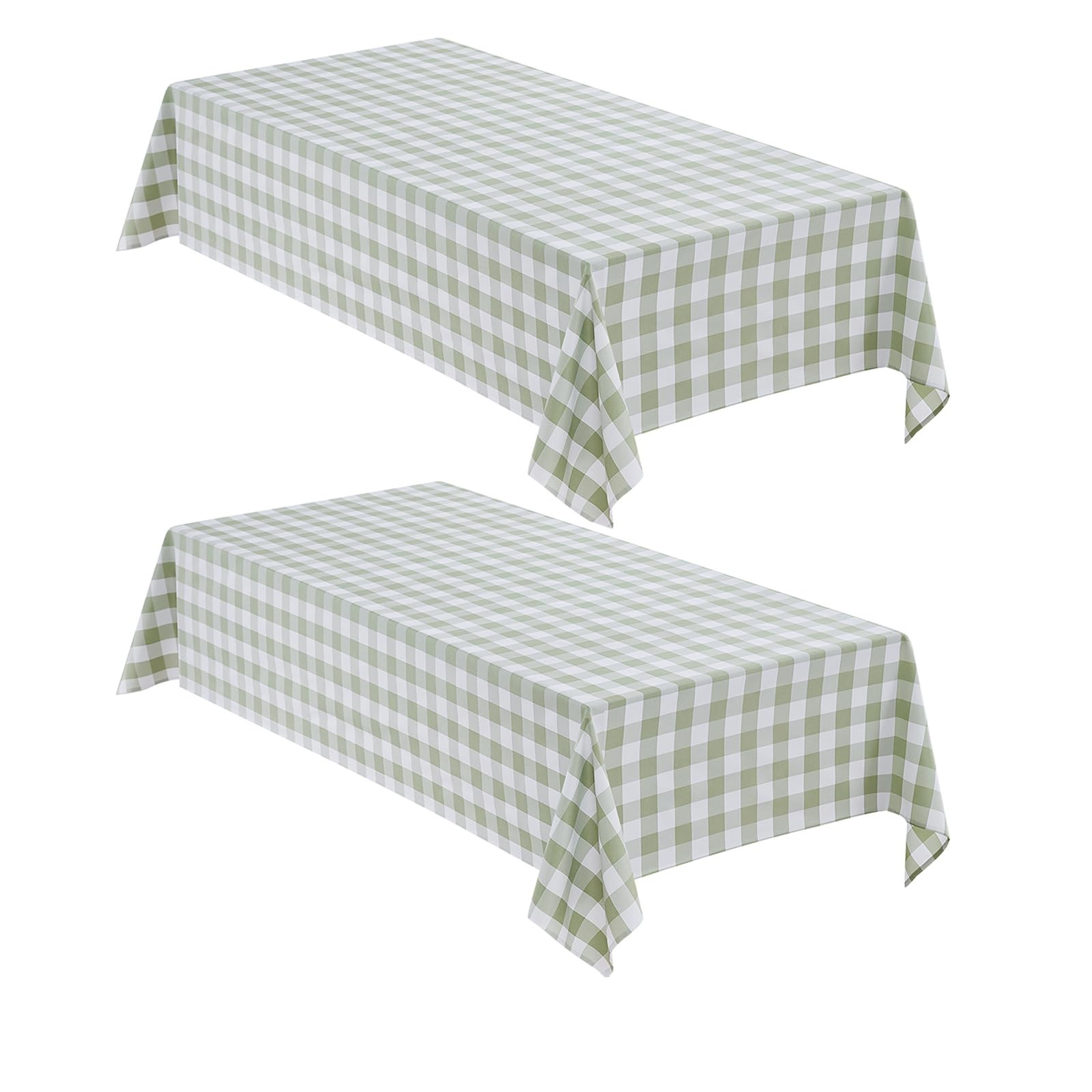 Checkered Tablecloth Rectangle, 2 Pack Gingham Table Cloths Waterproof Wrinkle Free Buffalo Plaid... | Amazon (US)