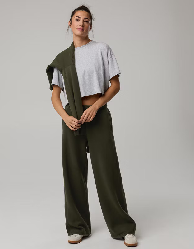 OFFLINE By Aerie Cloud Fleece Trouser | American Eagle Outfitters (US & CA)