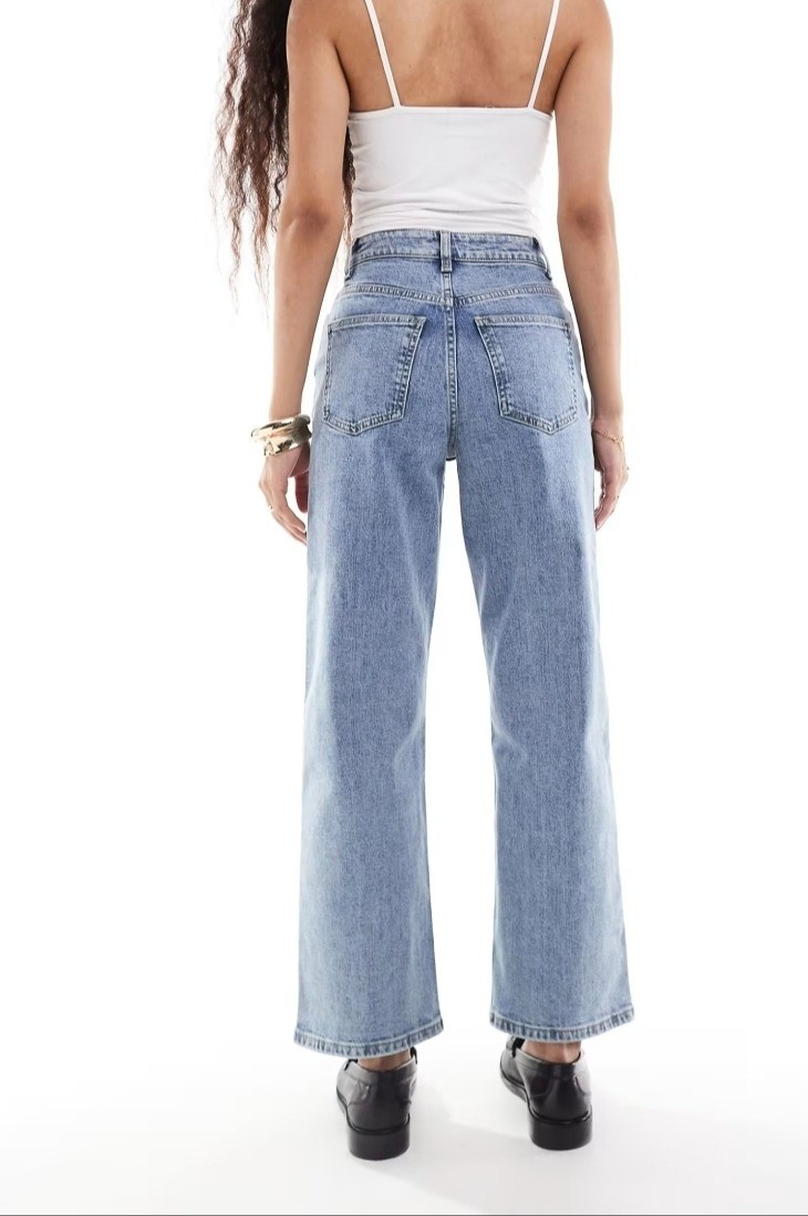 Petite blue straight jeans.Petite-friendly jeans for short women under 5'4/164cm. Petite fashion.

#LTKPetite #LTKFindsUnder50 #LTKMidsize