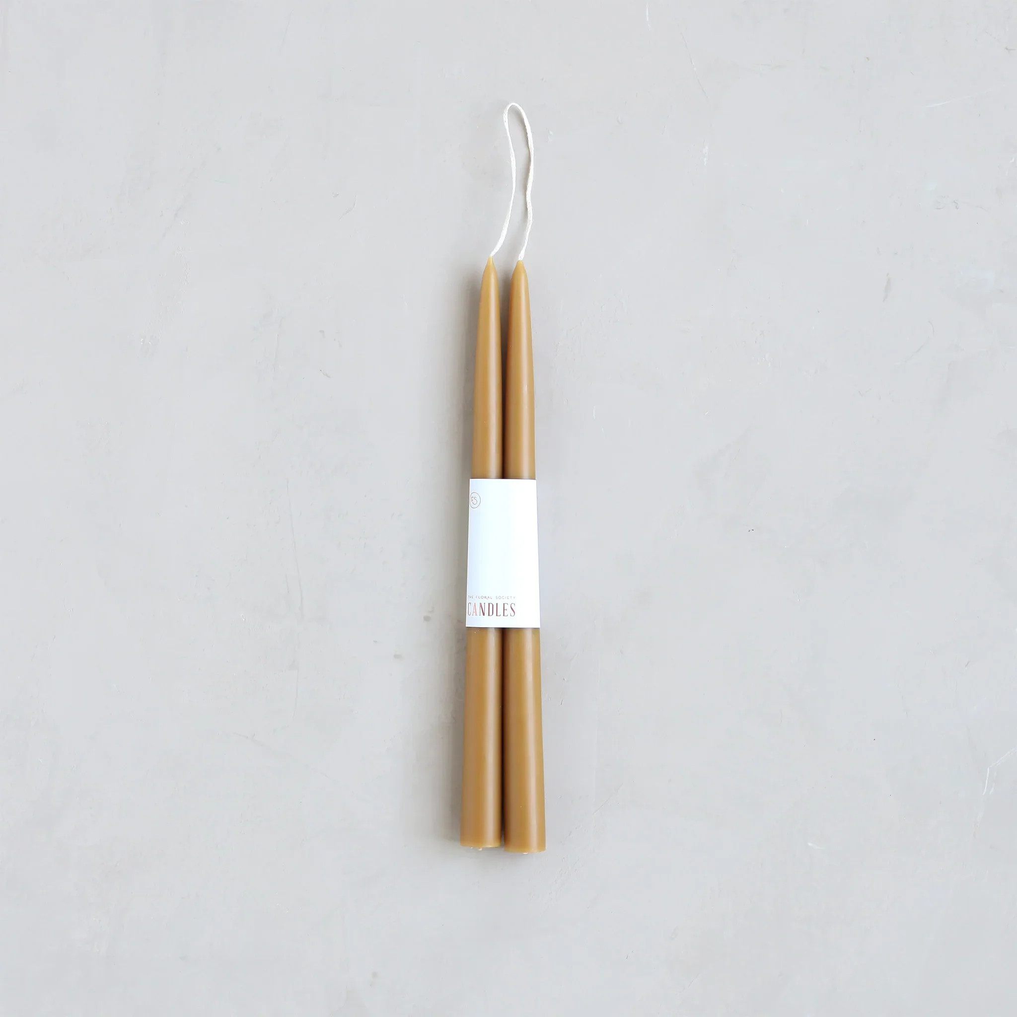 Dipped Taper Candles 12" in Miel, Set of 2 | Cottage and Key