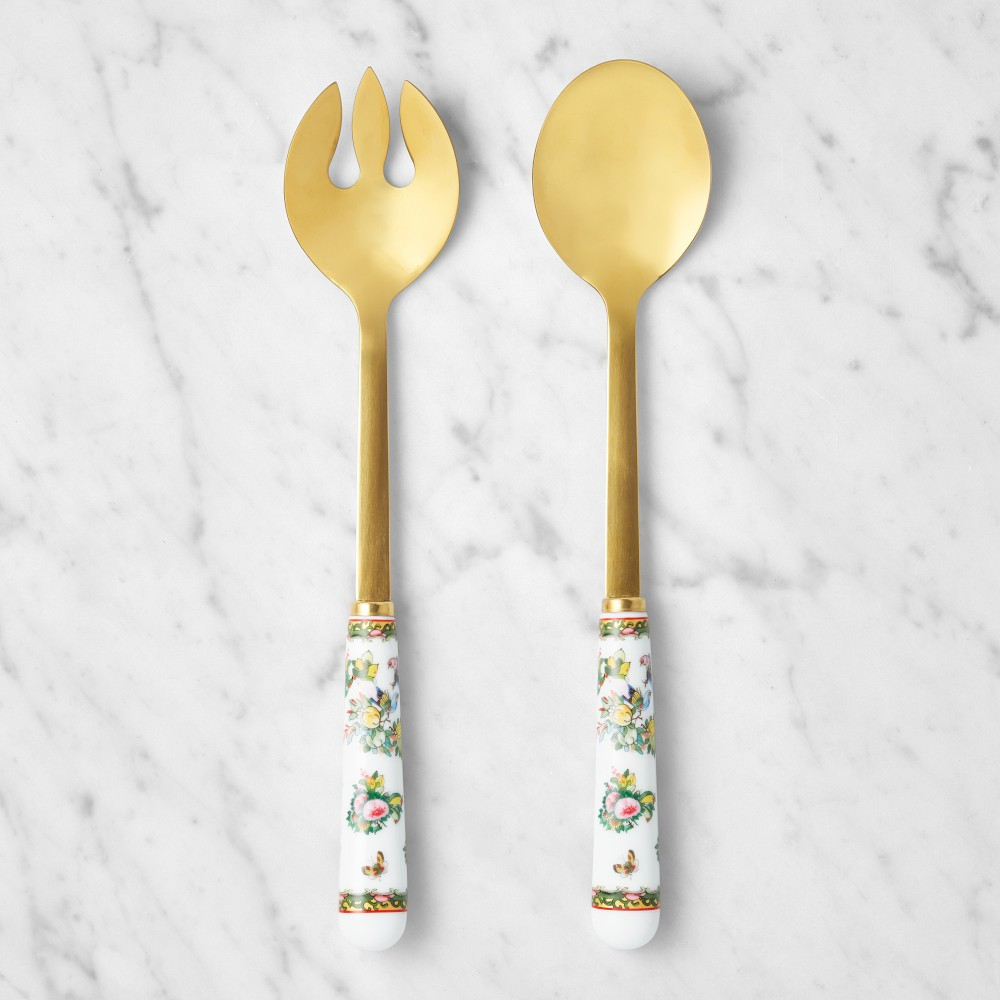 Famille Rose Salad Servers, Set of 2 | Williams-Sonoma
