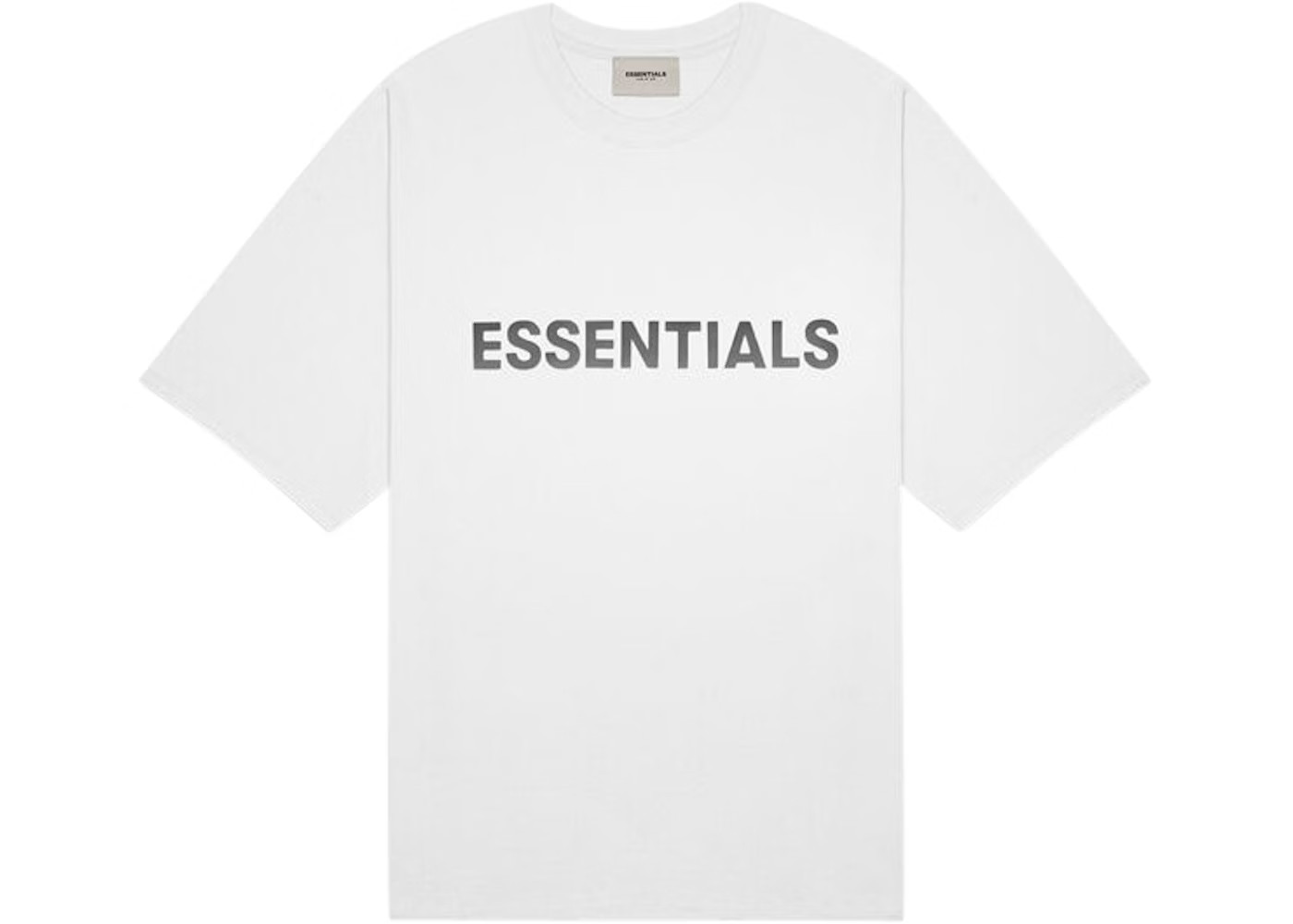 Fear of God Essentials Boxy T-Shirt Applique LogoWhite | StockX