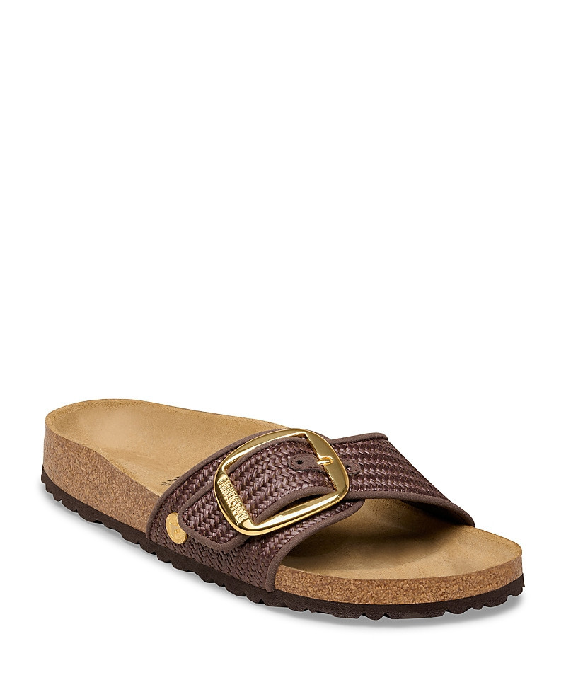 Birkenstock Women's Madrid Big Buckle Raffia Sandals | Bloomingdale's (US)