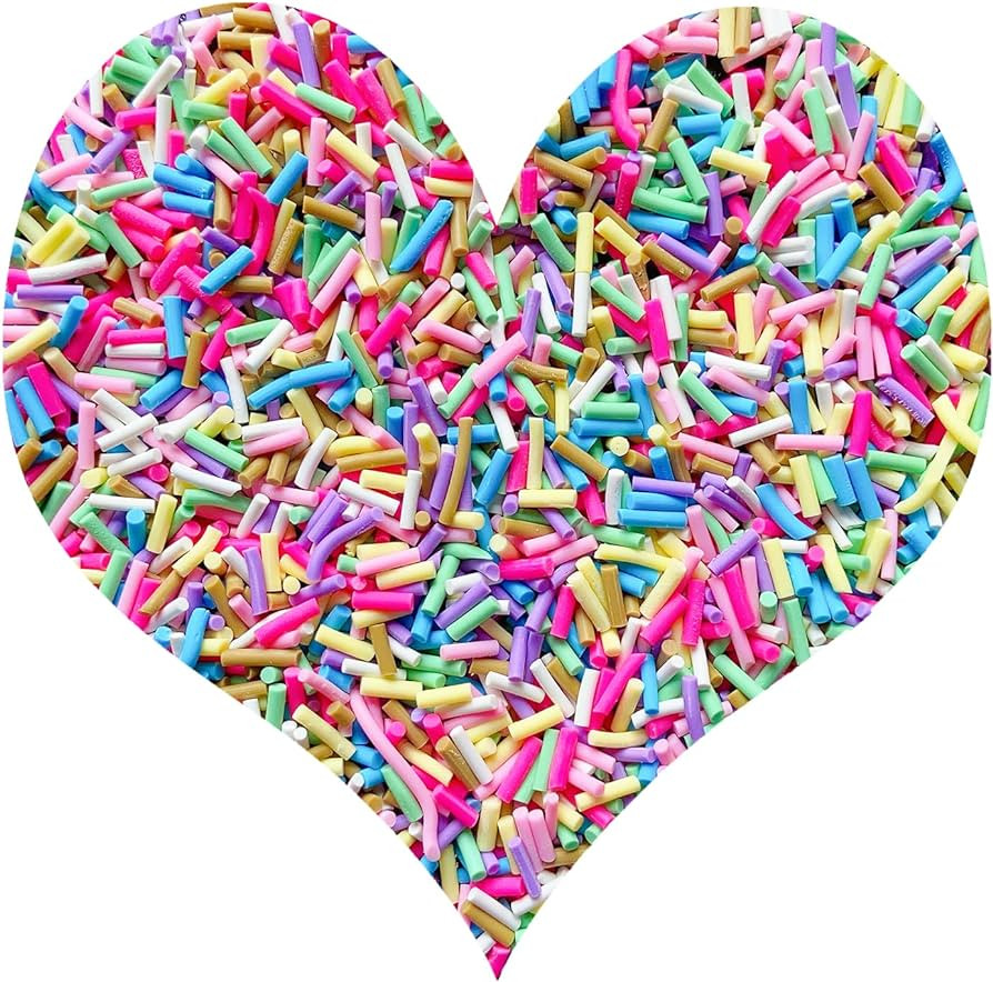 EHOPE 50g Fake Sprinkles Resin Sprinkles Fake Candy Sprinkles Clay Sprinkles Polymer Sprinkles Po... | Amazon (US)