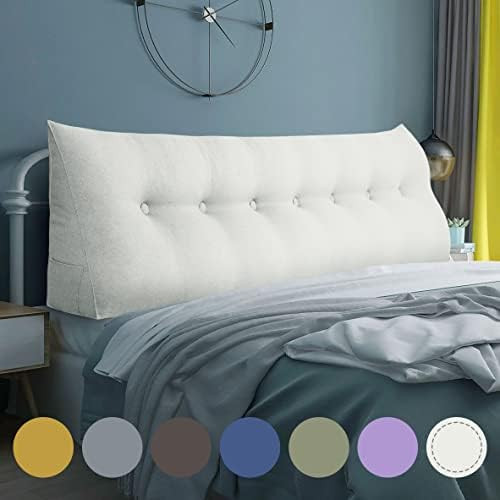 WOWMAX Large Bolster Triangular Positioning Support Reading Backrest Wedge Pillow Headboard Pillow f | Amazon (US)