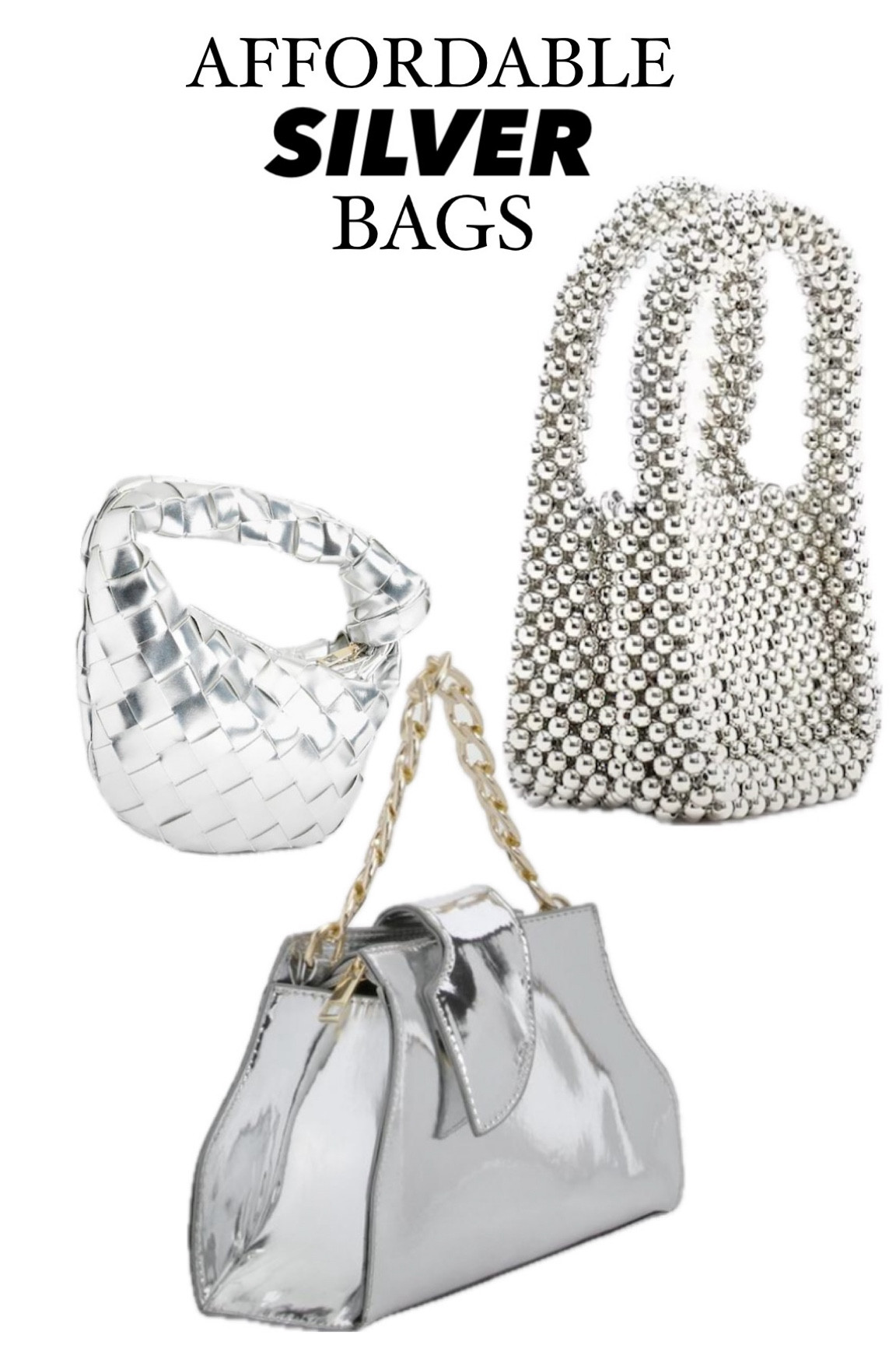 Affordable silver bags 
Part 1 

#LTKfindsunder100 #LTKitbag #LTKGiftGuide