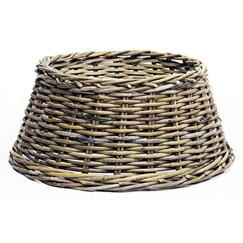Longacres Rattan-Weihnachtsbaum-Rock, Natur, 60 cm (Boden), 50 cm (Oben), Braun, Geometrisch | Amazon (DE)