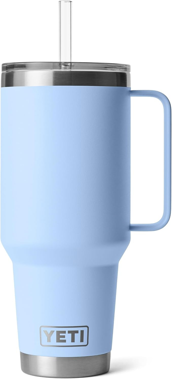 YETI Rambler 42 oz Tumbler with Handle and Straw Lid, Travel Mug Water Tumbler, Vacuum Insulated ... | Amazon (US)