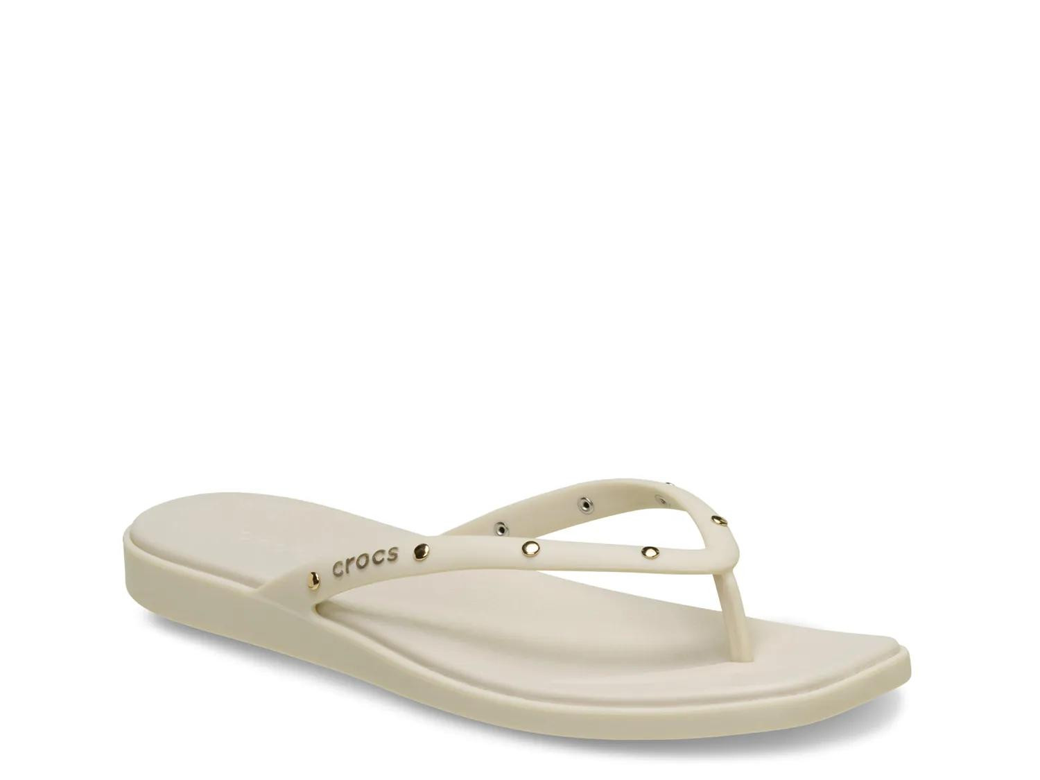 Crocs Miami Flip Flop | Women's | Cream | Size 11 | Sandals | DSW