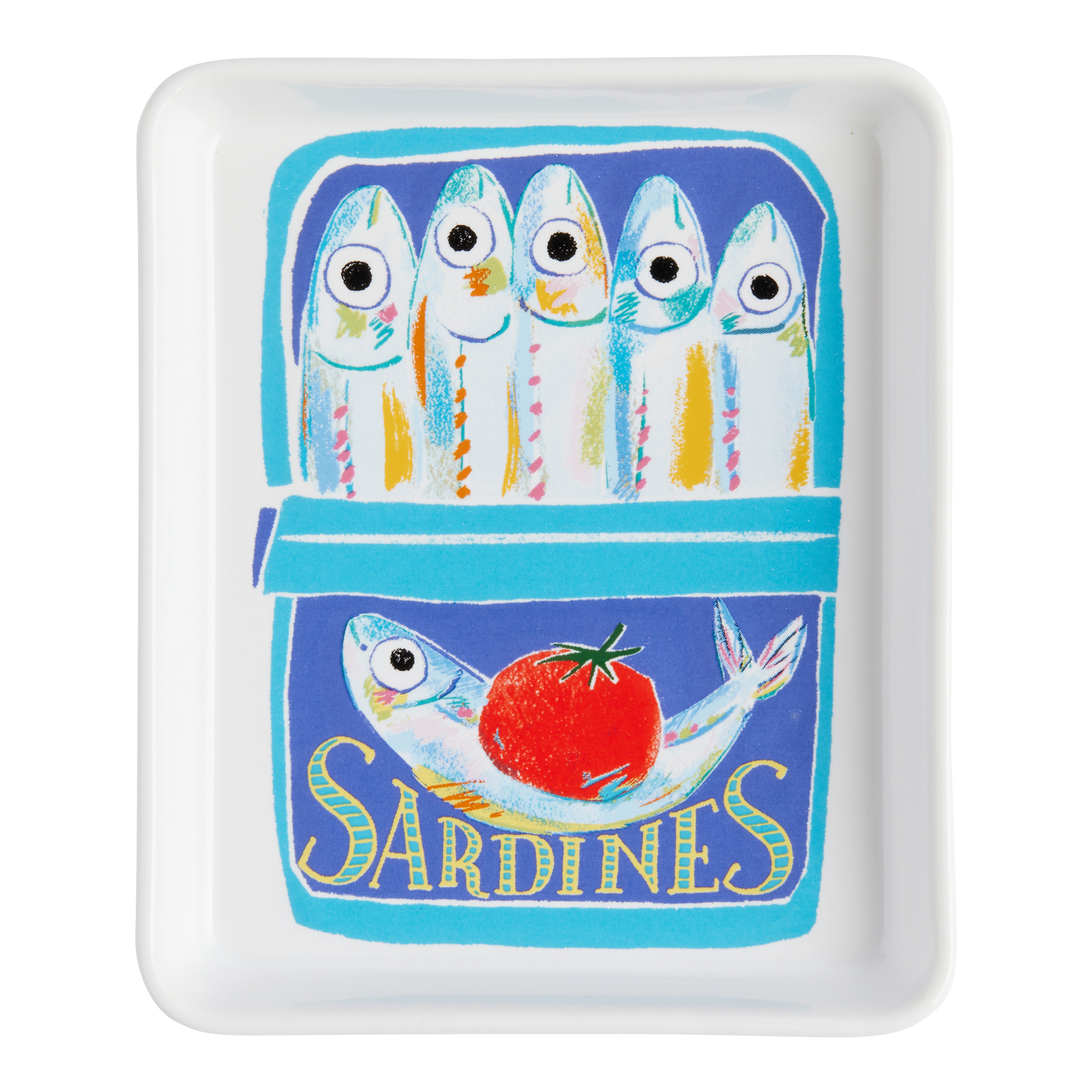 Rectangular Tinned Sardine Appetizer Plate | World Market