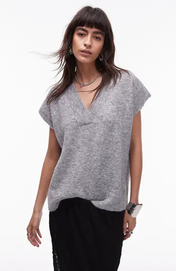 Topshop V-Neck Sweater Vest | Nordstrom | Nordstrom