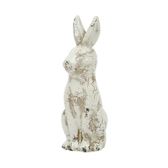 Ceramic Rabbit, Distressed Cream | Etsy (US)