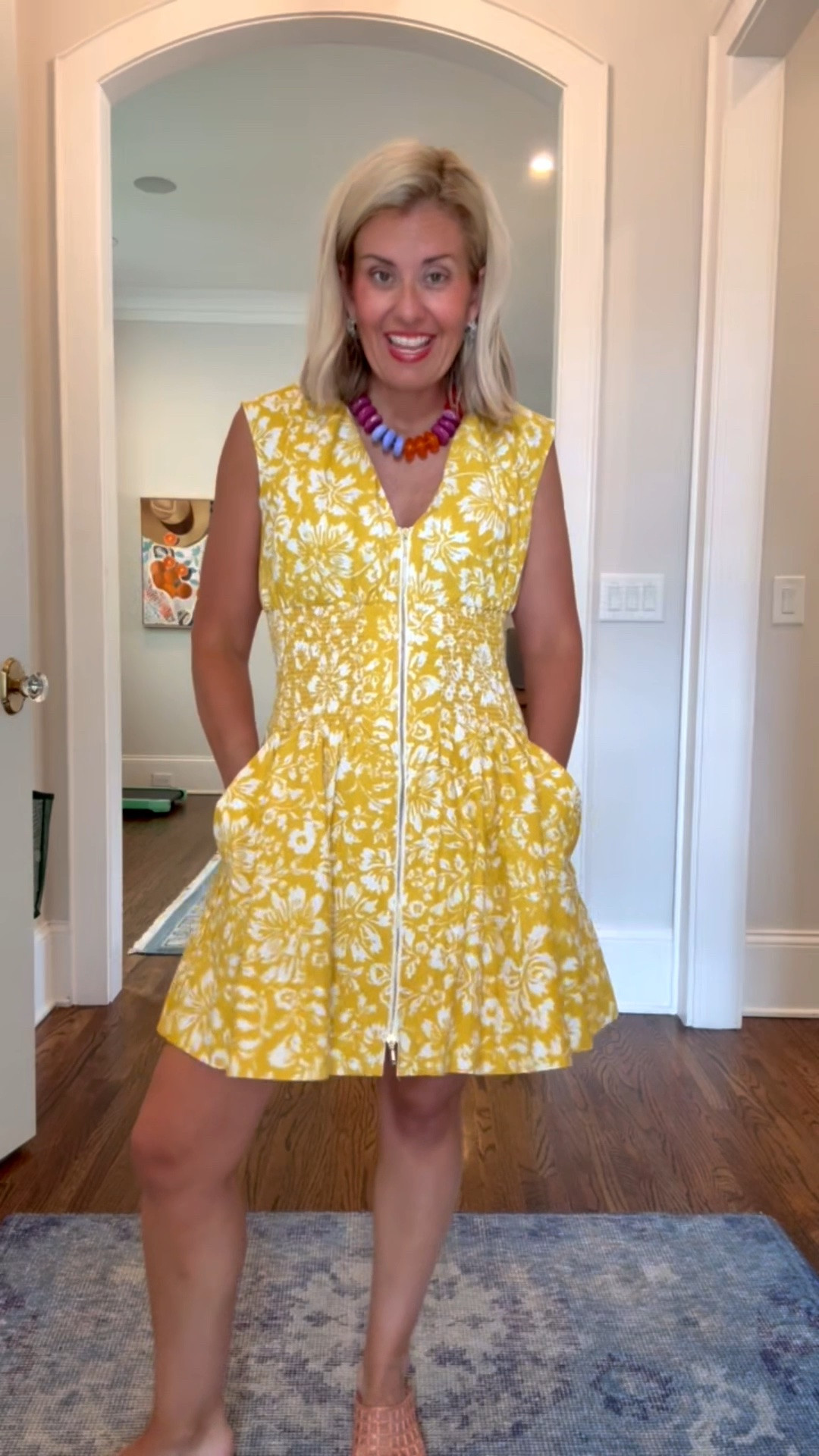 Say yes to the dress! Absolutely love this dress and the fit. Adding pops of color for the perfect look. I’m wearing a small dress and 8 shoe tts.

#LTKOver40 #LTKSeasonal #LTKmomlife