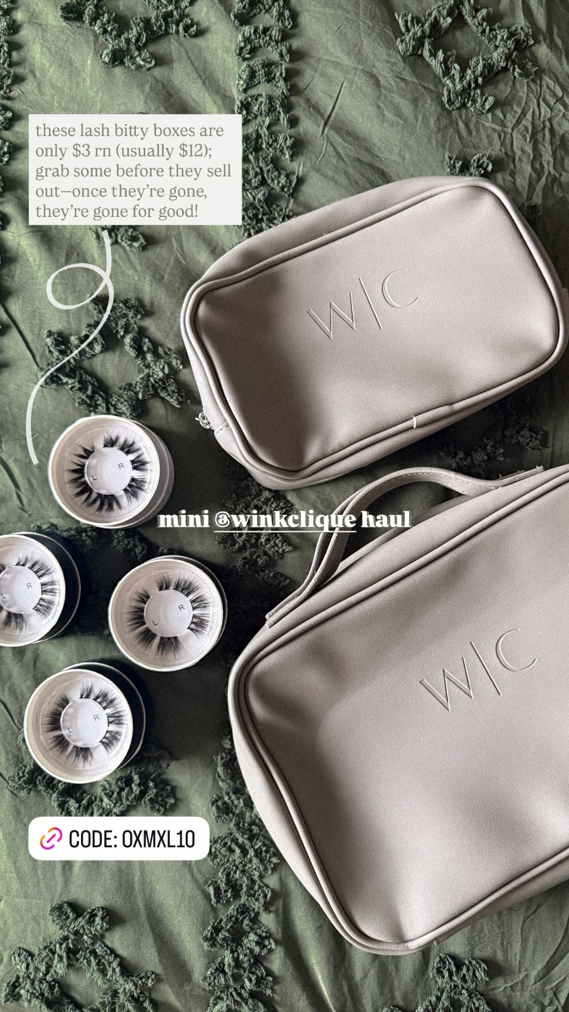 mini @winkclique  haul mini @winkclique haul 

these lash bitty boxes are only $3 rn (usually $12); grab some before they sell out—once they’re gone, they’re gone for good!

#LTKFindsUnder50 #LTKBeauty #LTKSaleAlert