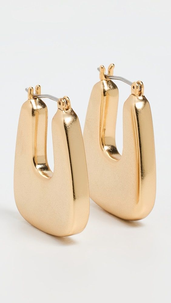 Madewell Chunky Triangle Hoop Earrings | Shopbop | Shopbop